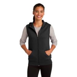 Sport-Tek ®  Ladies Hooded Fleece Vest. LST268